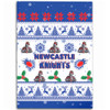 Newcastle Knights Christmas Area Rug - Newcastle Knights Special Ugly Christmas Area Rug
