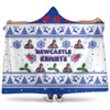 Newcastle Knights Christmas Hooded Blanket - Newcastle Knights Special Ugly Christmas Hooded Blanket