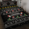 Penrith Panthers Christmas Quilt Bed Set - Penrith Panthers Special Ugly Christmas Quilt Bed Set