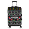 Penrith Panthers Christmas Luggage Cover - Penrith Panthers Special Ugly Christmas Luggage Cover