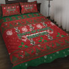 South Sydney Rabbitohs Quilt Bed Set - South Sydney Rabbitohs Special Ugly Christmas Quilt Bed Set