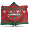 South Sydney Rabbitohs Hooded Blanket - South Sydney Rabbitohs Special Ugly Christmas Hooded Blanket