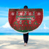 South Sydney Rabbitohs Beach Blanket - South Sydney Rabbitohs Special Ugly Christmas Beach Blanket