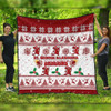 St. George Illawarra Dragons Christmas Quilt - St. George Illawarra Dragons Special Ugly Christmas Quilt