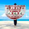 St. George Illawarra Dragons Christmas Beach Blanket - St. George Illawarra Dragons Special Ugly Christmas Beach Blanket