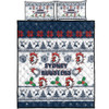 Sydney Roosters Christmas Quilt Bed Set - Sydney Roosters Special Ugly Christmas Quilt Bed Set