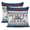 Sydney Roosters Christmas Pillow Covers - Sydney Roosters Special Ugly Christmas Pillow Covers