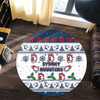 Sydney Roosters Christmas Round Rug - Sydney Roosters Special Ugly Christmas Round Rug