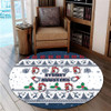 Sydney Roosters Christmas Round Rug - Sydney Roosters Special Ugly Christmas Round Rug