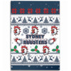 Sydney Roosters Christmas Area Rug - Sydney Roosters Special Ugly Christmas Area Rug