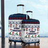 Sydney Roosters Christmas Luggage Cover - Sydney Roosters Special Ugly Christmas Luggage Cover