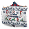 Sydney Roosters Christmas Hooded Blanket - Sydney Roosters Special Ugly Christmas Hooded Blanket