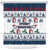 Sydney Roosters Christmas Shower Curtain - Sydney Roosters Special Ugly Christmas Shower Curtain