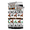 Wests Tigers Christmas Bedding Set - Wests Tigers Special Ugly Christmas Bedding Set