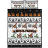 Wests Tigers Christmas Quilt Bed Set - Wests Tigers Special Ugly Christmas Quilt Bed Set