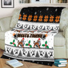 Wests Tigers Christmas Blanket - Wests Tigers Special Ugly Christmas Blanket