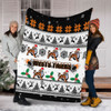 Wests Tigers Christmas Blanket - Wests Tigers Special Ugly Christmas Blanket