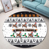 Wests Tigers Christmas Round Rug - Wests Tigers Special Ugly Christmas Round Rug