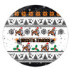 Wests Tigers Christmas Round Rug - Wests Tigers Special Ugly Christmas Round Rug