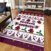 Brisbane Broncos Christmas Area Rug - Brisbane Broncos Special Ugly Christmas Area Rug