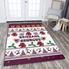 Brisbane Broncos Christmas Area Rug - Brisbane Broncos Special Ugly Christmas Area Rug