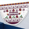 Brisbane Broncos Christmas Beach Blanket - Brisbane Broncos Special Ugly Christmas Beach Blanket