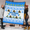 Gold Coast Titans Christmas Quilt - Gold Coast Titans Special Ugly Christmas Quilt