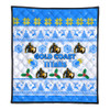 Gold Coast Titans Christmas Quilt - Gold Coast Titans Special Ugly Christmas Quilt
