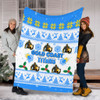 Gold Coast Titans Christmas Blanket - Gold Coast Titans Special Ugly Christmas Blanket