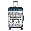 North Queensland Cowboys Christmas Luggage Cover - North Queensland Cowboys Special Ugly Christmas Luggage Cover
