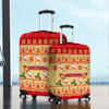 Redcliffe Dolphins Christmas Luggage Cover - Redcliffe Dolphins Dolphins Special Ugly Christmas Luggage Cover