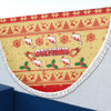 Redcliffe Dolphins Christmas Beach Blanket - Redcliffe Dolphins Dolphins Special Ugly Christmas Beach Blanket