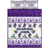 Melbourne Storm Christmas Quilt Bed Set - Melbourne Storm Special Ugly Christmas Quilt Bed Set