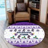 Melbourne Storm Christmas Round Rug - Melbourne Storm Special Ugly Christmas Round Rug