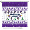 Melbourne Storm Christmas Shower Curtain - Melbourne Storm Special Ugly Christmas Shower Curtain