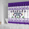 Melbourne Storm Christmas Shower Curtain - Melbourne Storm Special Ugly Christmas Shower Curtain