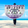 Melbourne Storm Christmas Beach Blanket - Melbourne Storm Special Ugly Christmas Beach Blanket