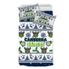 Canberra Raiders Christmas Bedding Set - Canberra Raiders Special Ugly Christmas Bedding Set