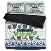 Canberra Raiders Christmas Bedding Set - Canberra Raiders Special Ugly Christmas Bedding Set