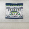 Canberra Raiders Christmas Tapestry - Canberra Raiders Special Ugly Christmas Tapestry