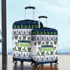 Canberra Raiders Christmas Luggage Cover - Canberra Raiders Special Ugly Christmas Luggage Cover