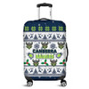 Canberra Raiders Christmas Luggage Cover - Canberra Raiders Special Ugly Christmas Luggage Cover