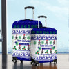 New Zealand Warriors Christmas Luggage Cover - New Zealand Warriors Special Ugly Christmas Luggage Cover