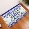 New Zealand Warriors Christmas Door Mat - New Zealand Warriors Special Ugly Christmas Door Mat