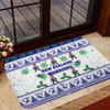 New Zealand Warriors Christmas Door Mat - New Zealand Warriors Special Ugly Christmas Door Mat