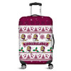 Queensland Christmas Luggage Cover - Queensland Special Ugly Christmas Luggage Cover