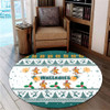 Australia Christmas Round Rug - Wallabies Special Ugly Christmas Round Rug