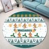 Australia Christmas Round Rug - Wallabies Special Ugly Christmas Round Rug