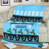 Cronulla-Sutherland Sharks Christmas Blanket - Cronulla-Sutherland Sharks Special Ugly Christmas Blanket