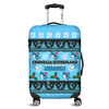 Cronulla-Sutherland Sharks Christmas Luggage Cover - Cronulla-Sutherland Sharks Special Ugly Christmas Luggage Cover